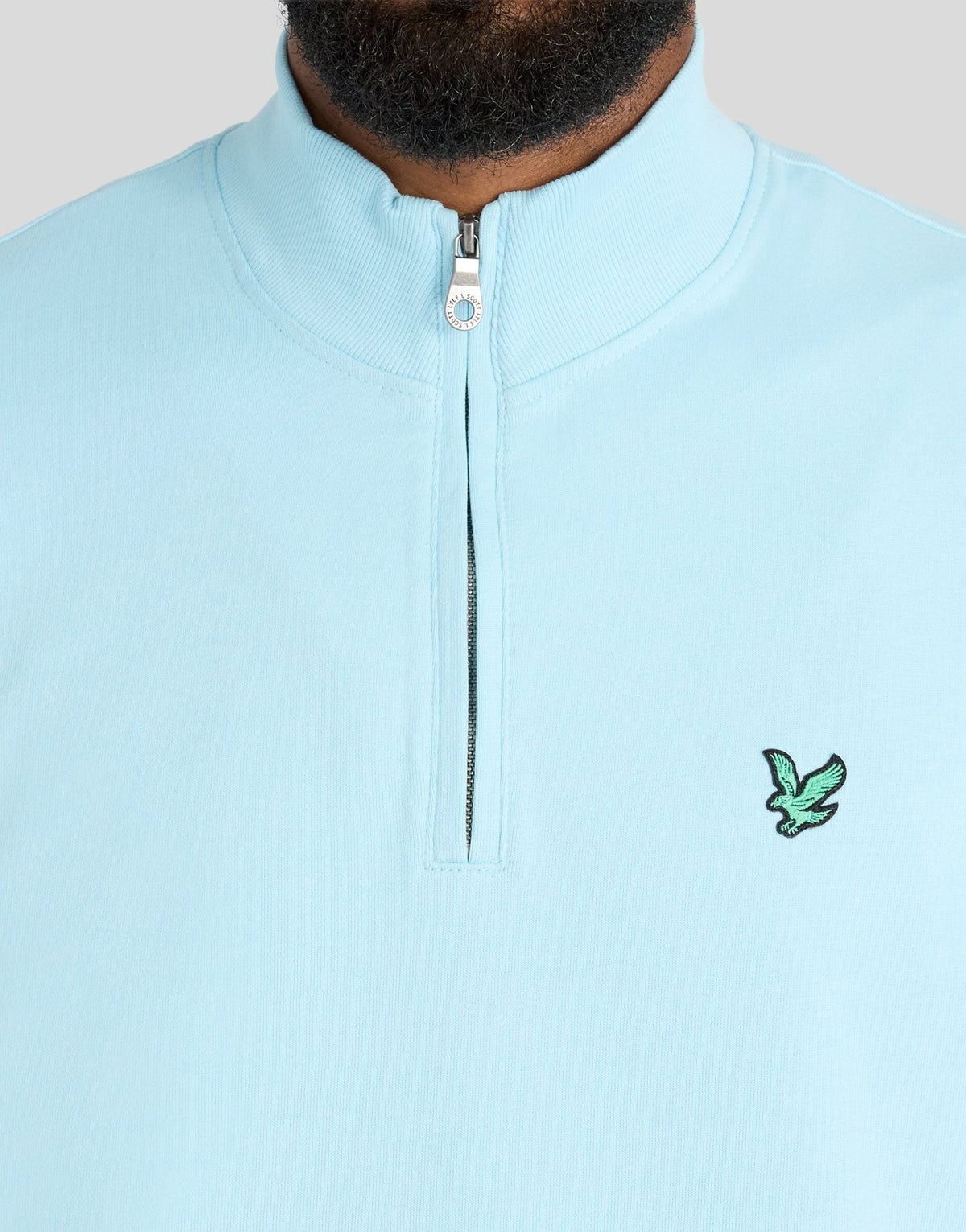 LYLE & SCOTT GOLF QUARTER ZIP MIDLAYER - SEA BREEZE BLUE