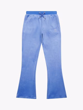 JUICY COUTURE DIAMANTE VELOUR BOOTCUT - AMPARO BLUE