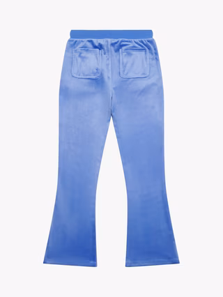 JUICY COUTURE DIAMANTE VELOUR BOOTCUT - AMPARO BLUE