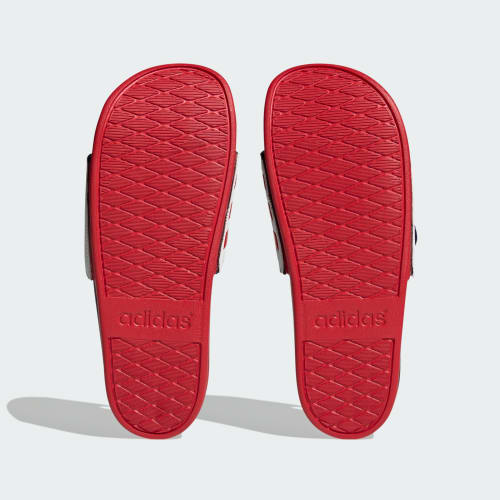 ADIDAS ADILETTE COMFORT ADJUSTABLE SLIDE - WHITE/NAVY/RED