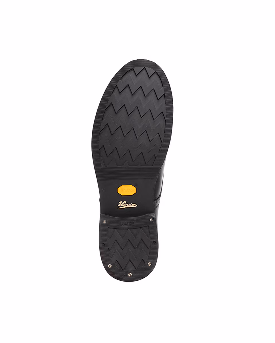 VISVIM GALVIN PLAIN TOE-FOLK - BLACK