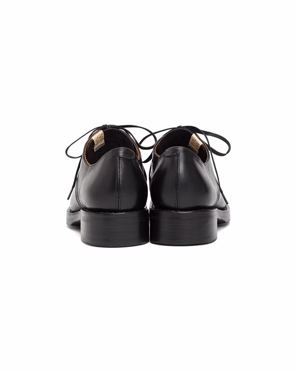 VISVIM GALVIN PLAIN TOE-FOLK - BLACK