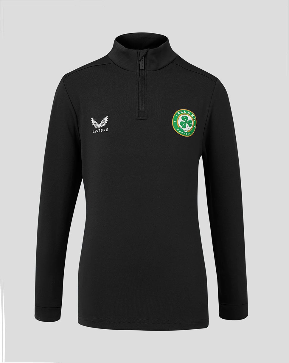 CASTORE FAI COACHES 1/4 ZIP MIDLAYER JUNIOR - CAVIAR