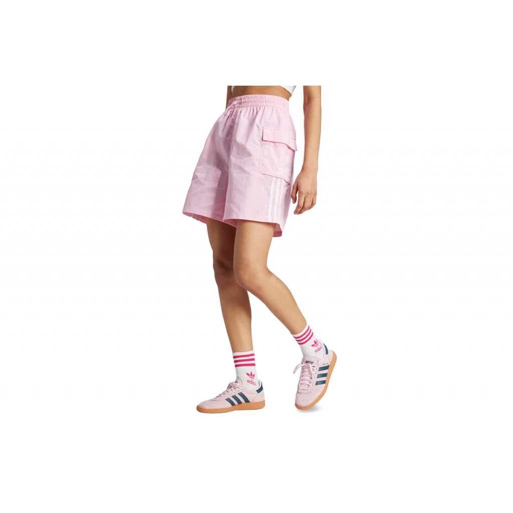 ADIDAS ORIGINALS W 3S CARGO SHORTS - TRUE PINK