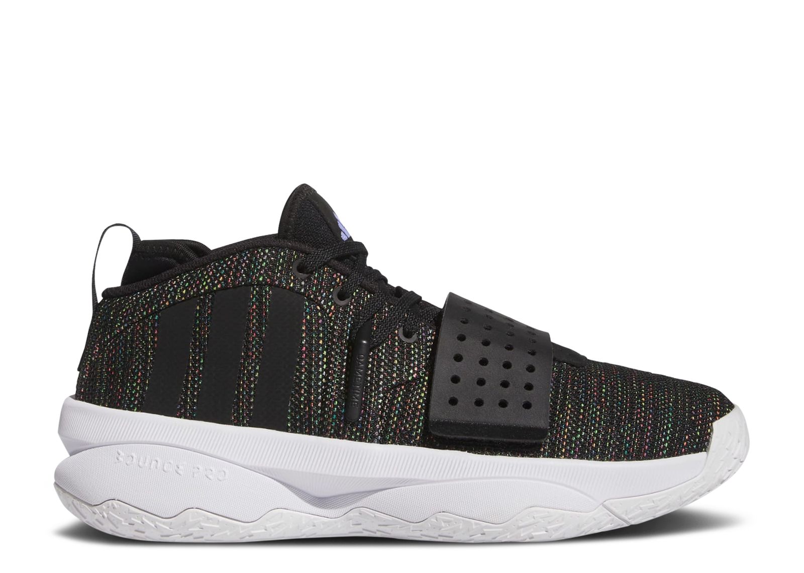 ADIDAS DAME 8 EXTPLY TRAINERS - BLACK/MULTI