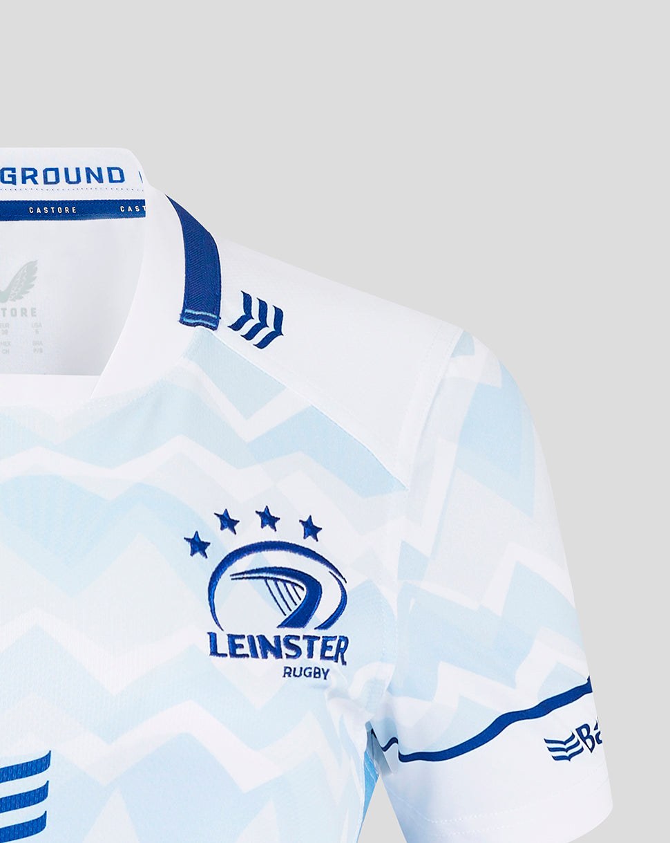 CASTORE LEINSTER AWAY REPLICA JERSEY WOMENS - BRILLIANT WHITE/ FROZEN FJORD