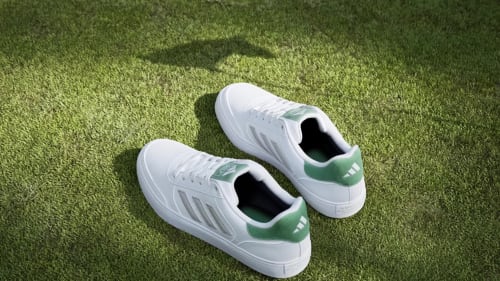 ADIDAS RETROCROSS 24 GOLF SHOES - CLOUD WHITE/PRELOVED GREEN