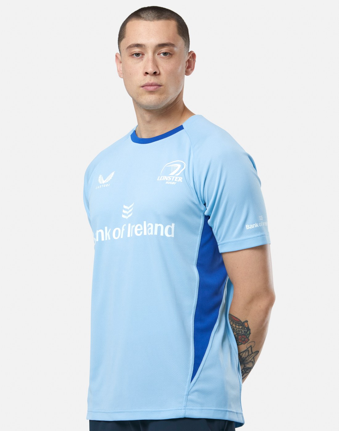 CASTORE LEINSTER PRO PLAYERS SHORT SLEEVE TEE - CERULEAN/ SURF THE WEB