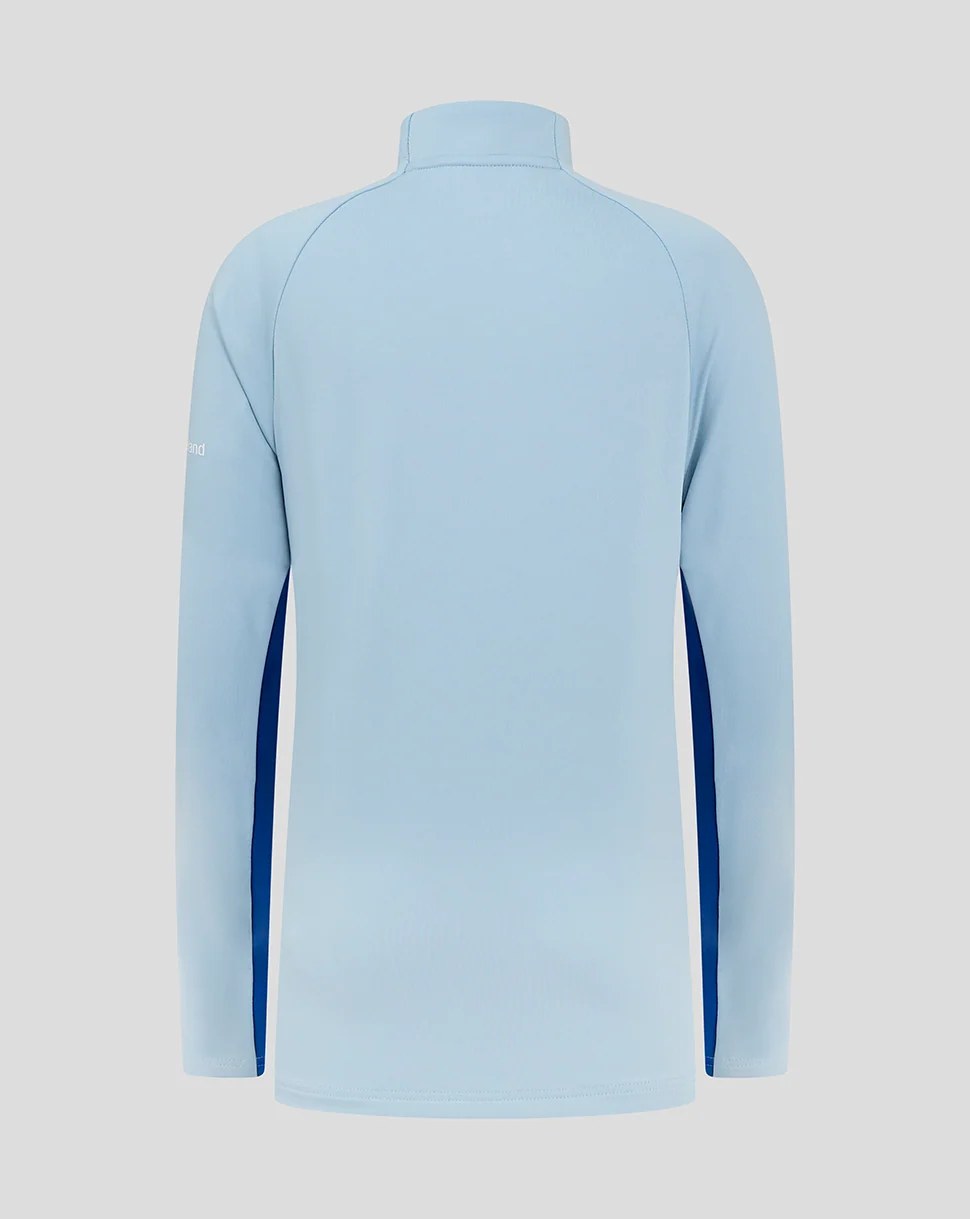 CASTORE LEINSTER PRO PLAYERS 1/4 ZIP MIDLAYER JUNIOR - CERULEAN/ SURF THE WEB