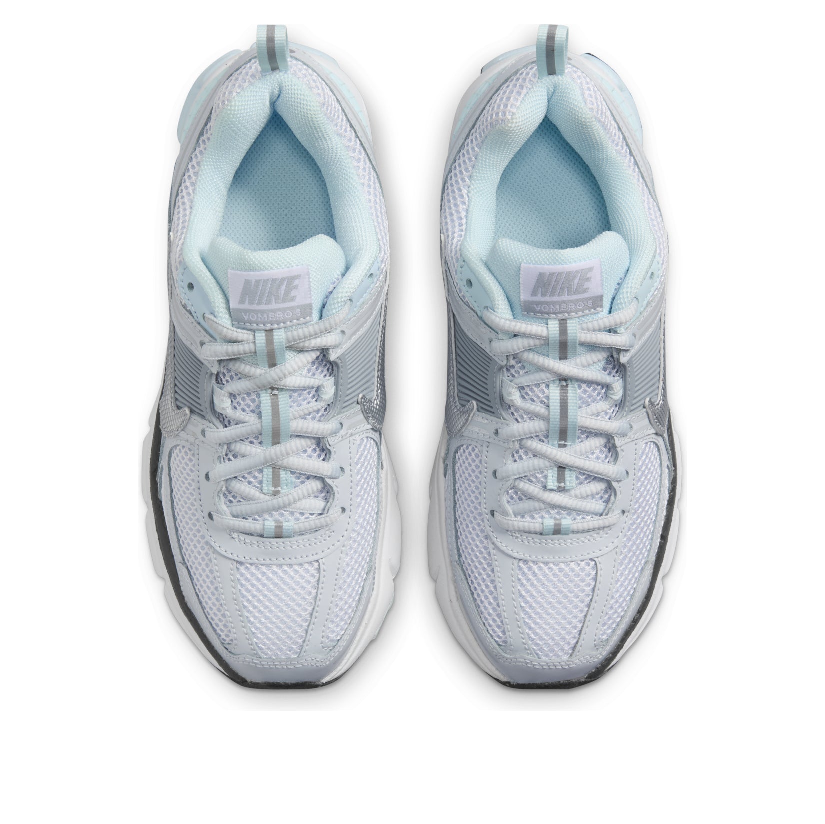 NIKE JNR VOMERO - PURE PLATINUM/METALLIC SILVER/GLACIER BLUE
