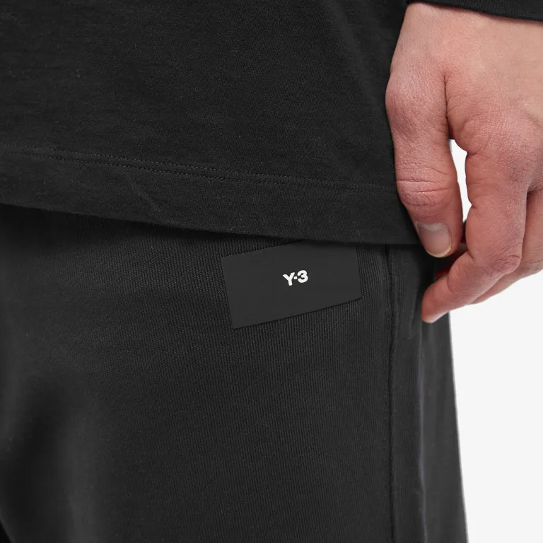 ADIDAS Y-3 CORE CUFFED LOGO JOGG PANTS 