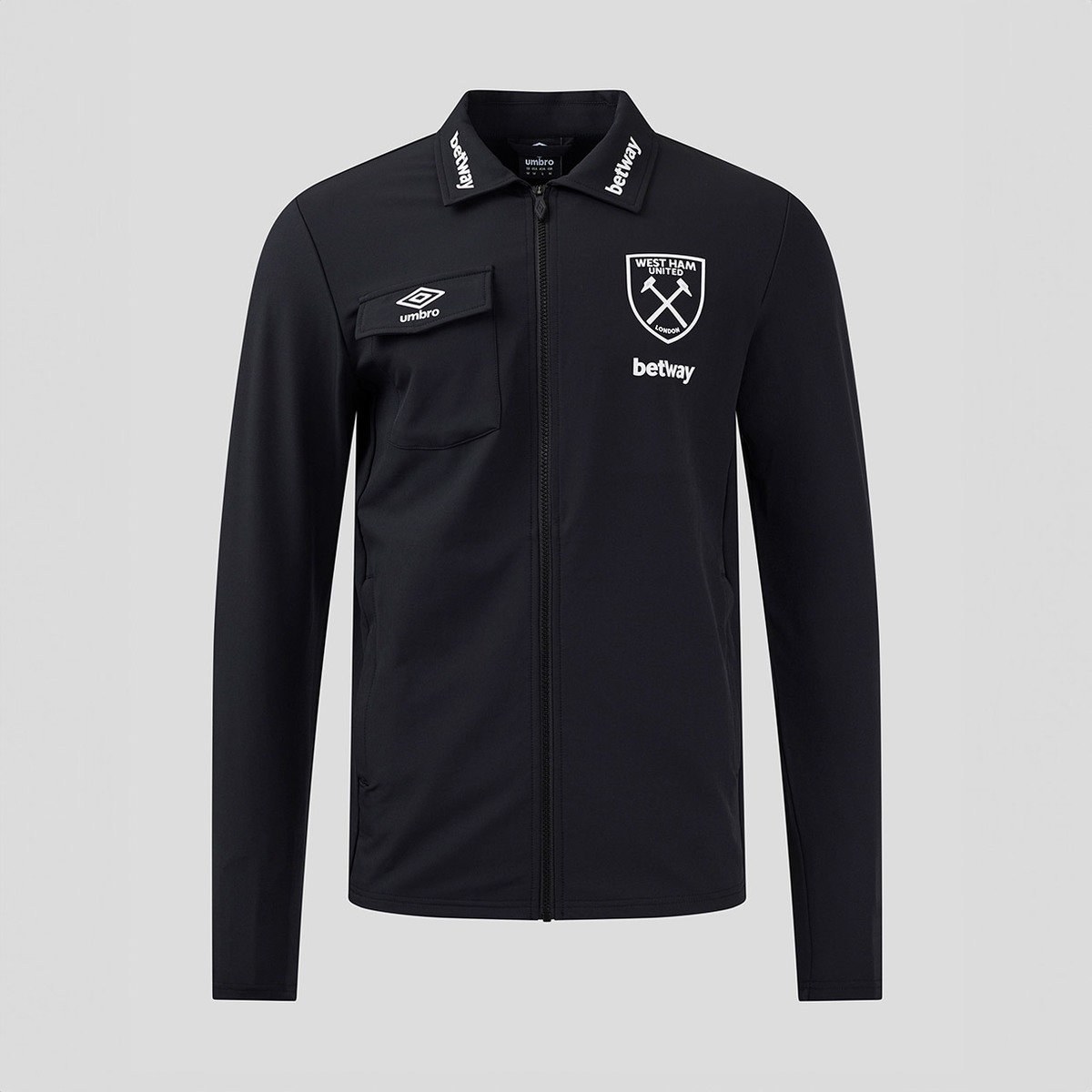 UMBRO WEST HAM 24/25 PRESENTATION JACKET - BLACK