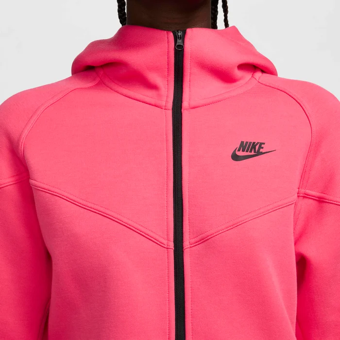 NIKE W NSW TCH FLC WR FZ HDY - ASTER PINK/BLACK