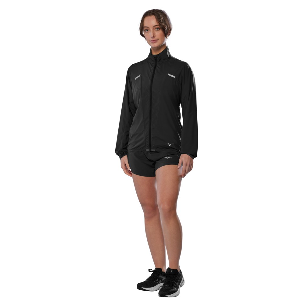 MIZUNO WOMENS TECH LIGHT JACKET - BLACK