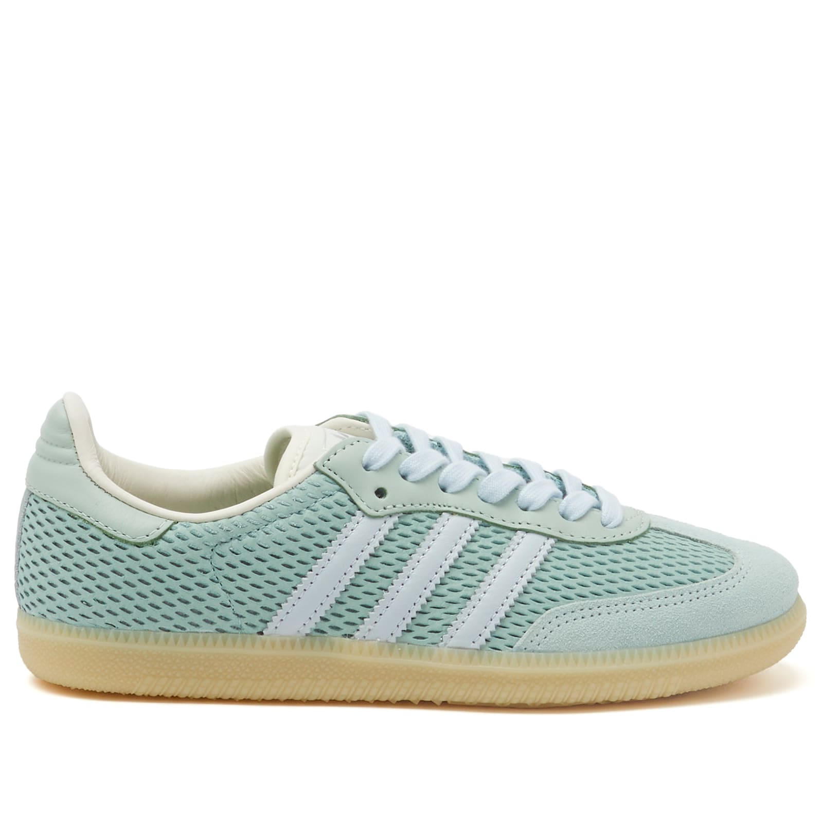 ADIDAS ORIGINALS SAMBA OG TRAINERS - HAZY GREEN/SKY TINT