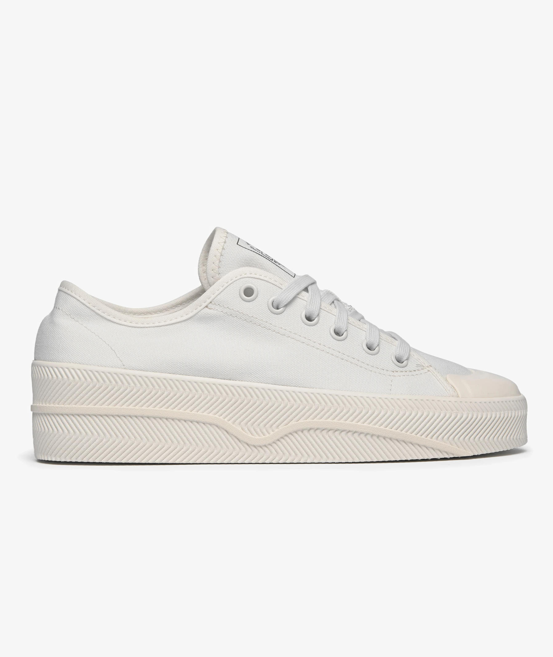 ADIDAS ORIGINAS MENS NIZZA 2 LO TRAINERS - WHITE