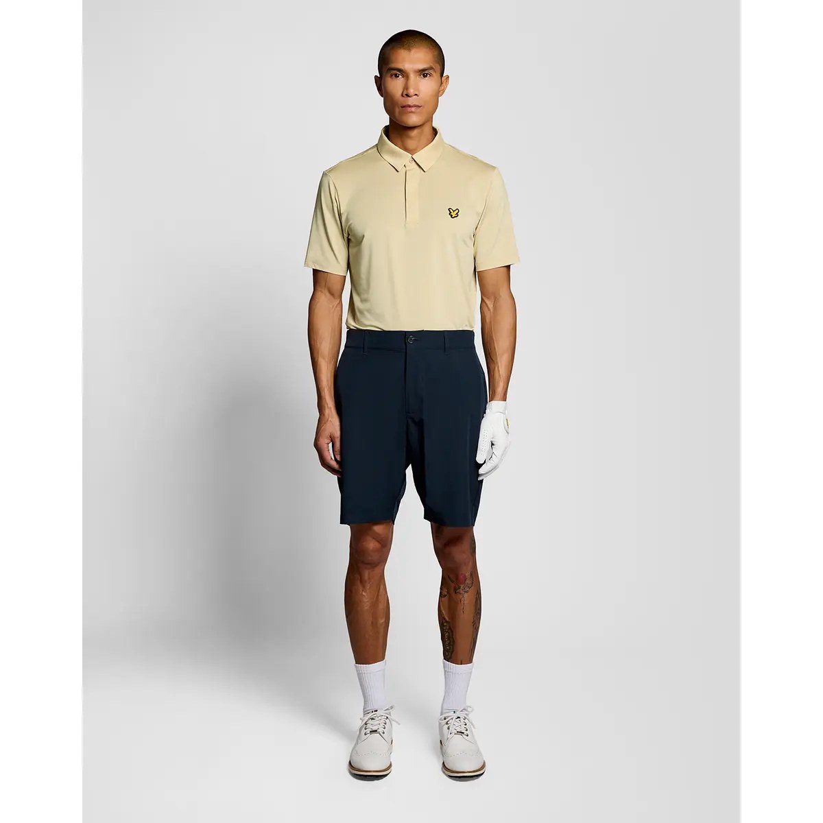 LYLE & SCOTT GOLF CONCEALED PLACKET POLO SHIRT - MOJAVE