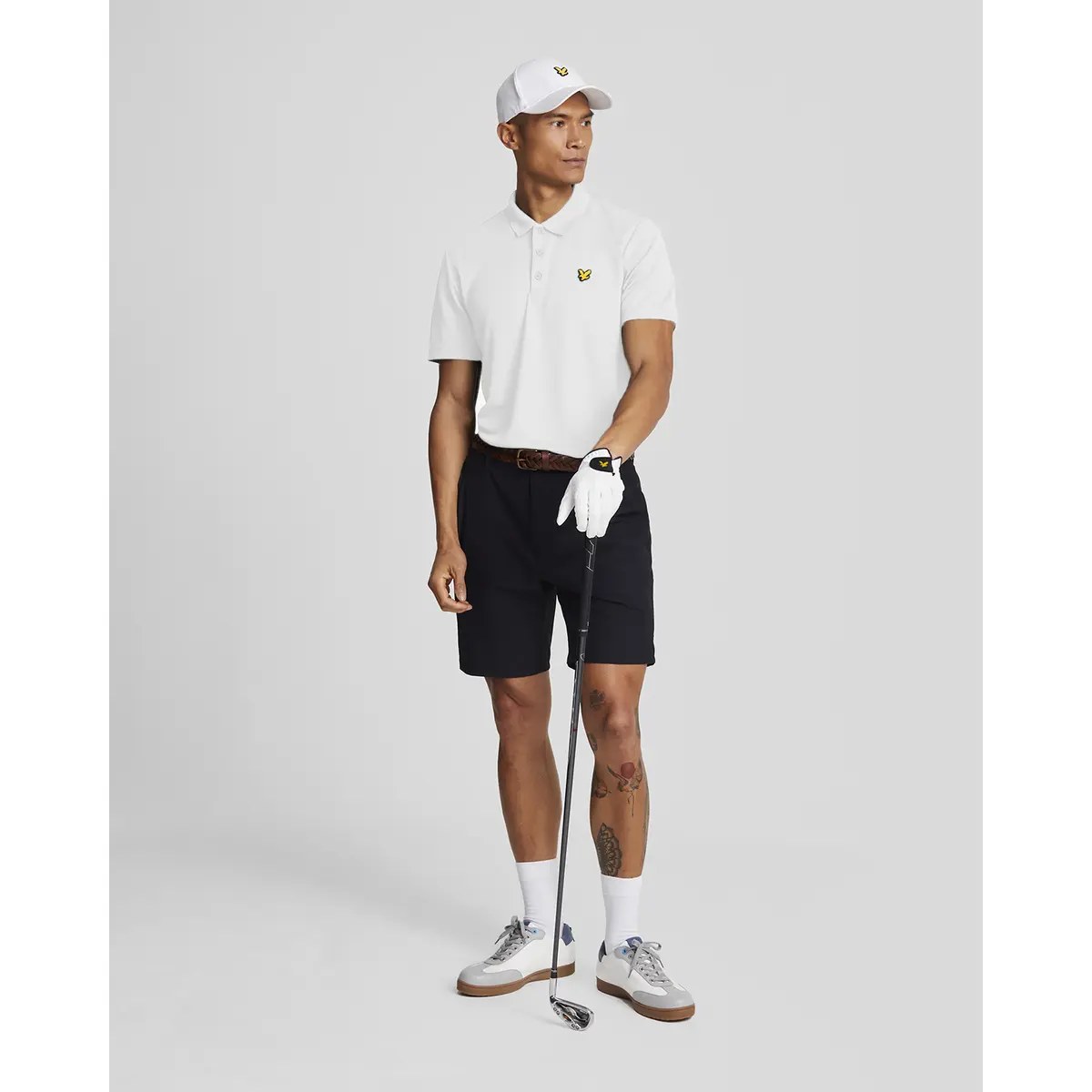 LYLE & SCOTT GOLF TECH POLO SHIRT - WHITE