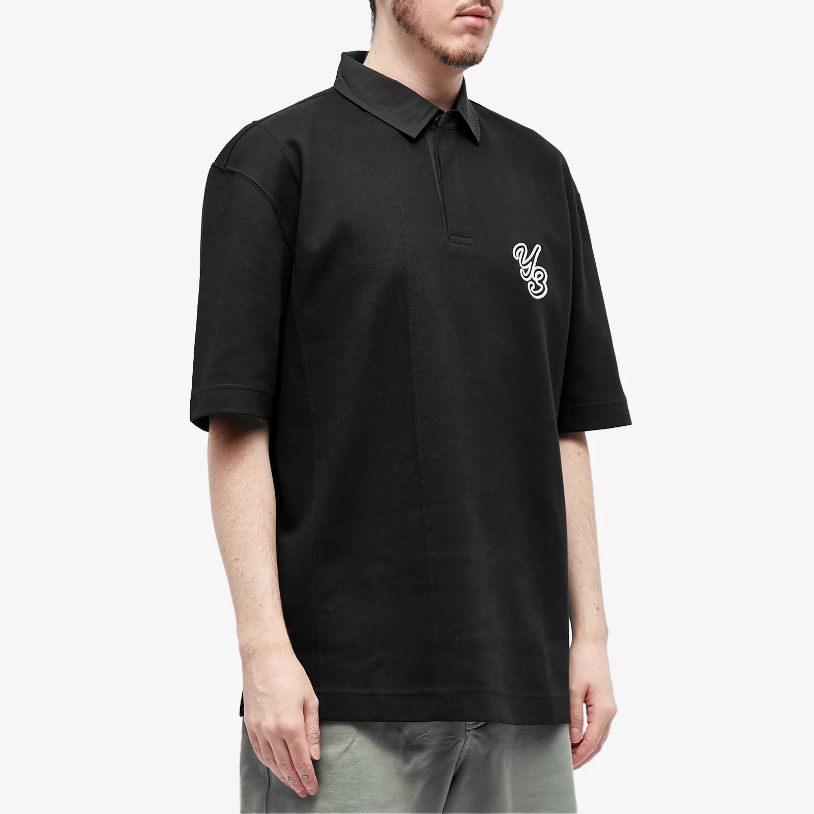 ADIDAS X Y-3 MENS RUGBY SHORT SLEEVE SHIRT 
