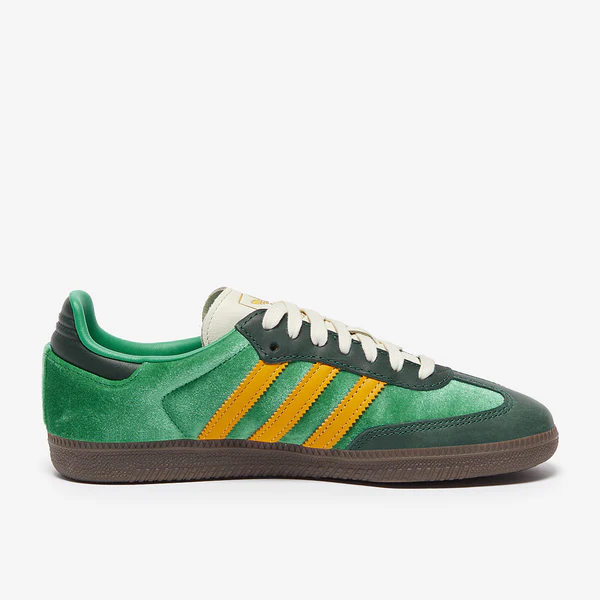 ADIDAS ORIGINALS SAMBA OG W TRAINERS - COURT GREEN/PRELOVED YELLOW/COLLEGIATE GREEN