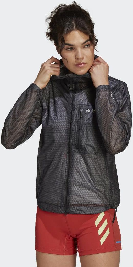 ADIDAS TERREX AGR RAIN JACKET W        BLACK