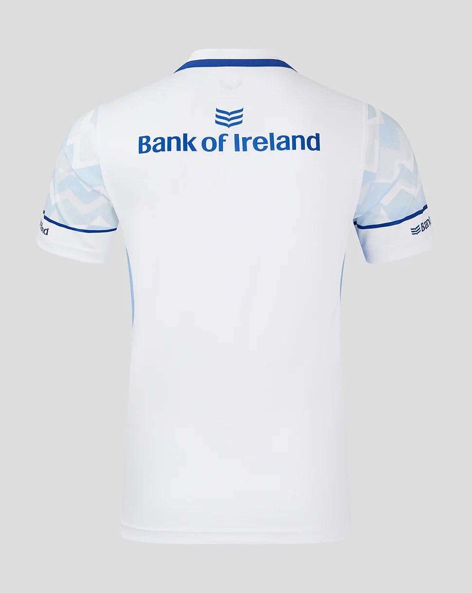 CASTORE LEINSTER AWAY REPLICA JERSEY - BRILLIANT WHITE/ FROZEN FJORD