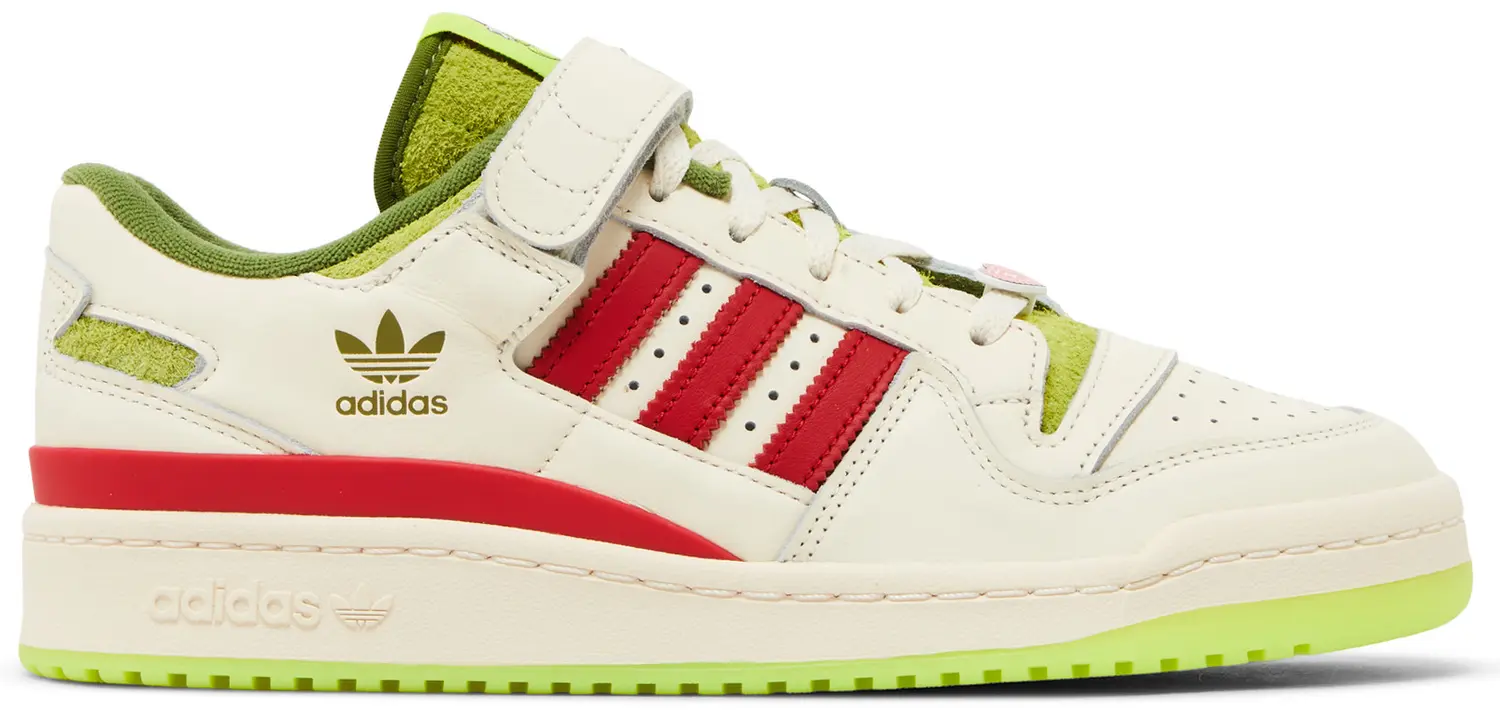 ADIDAS ORIGINALS x DR.SEUSS THE GRINCH FORUM LOW TRAINERS