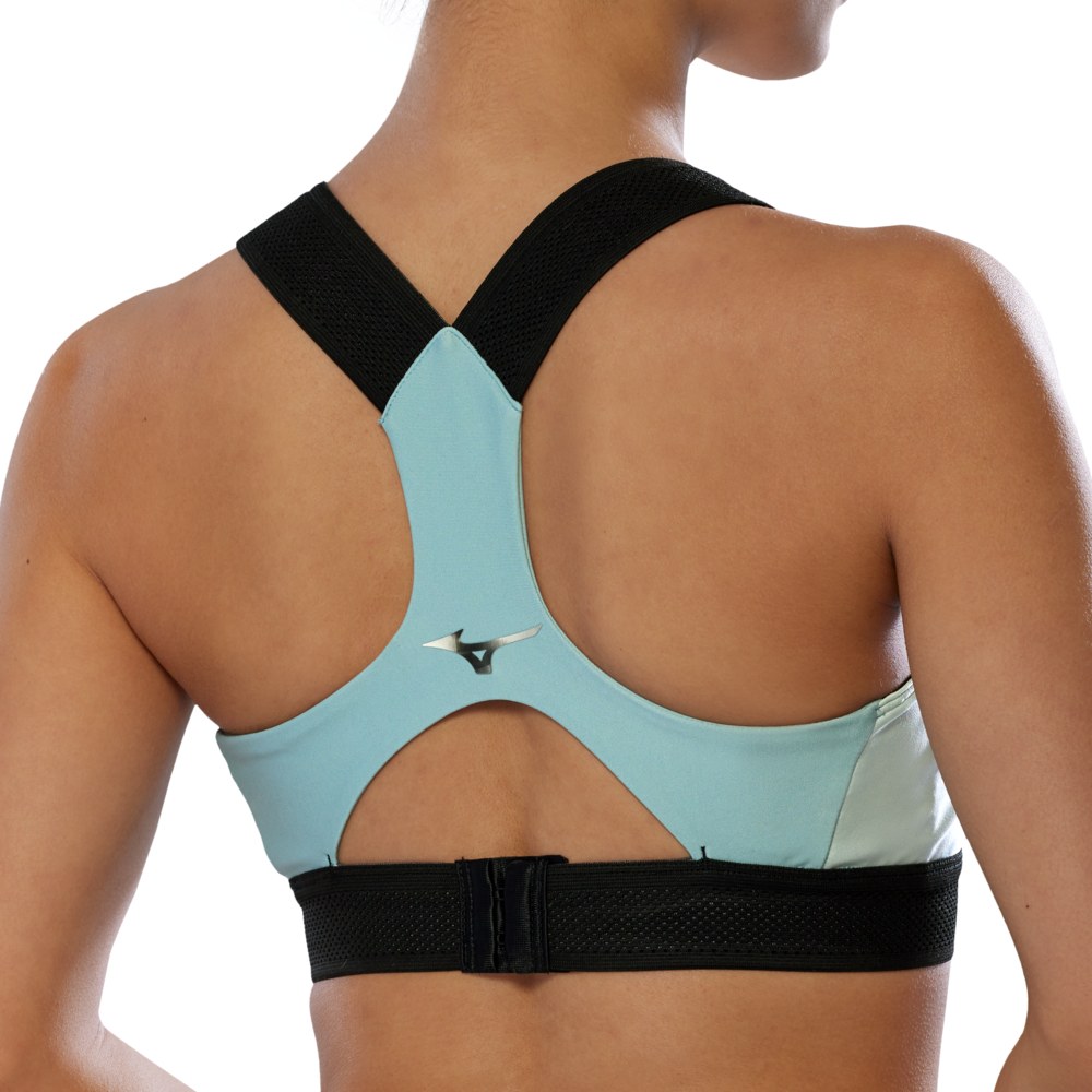 MIZUNO WOMENS TECH HIGH SUPPORT BRA - CLOUD BLUE