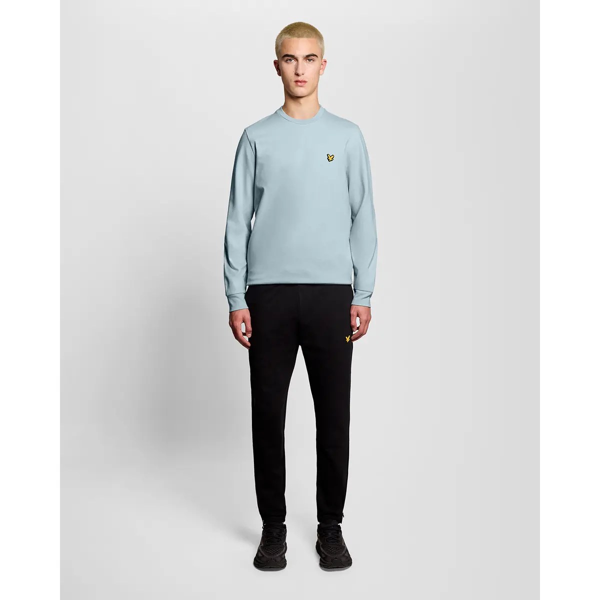 LYLE & SCOTT CREW NECK FLY FLEECE - BLUE LAGOON