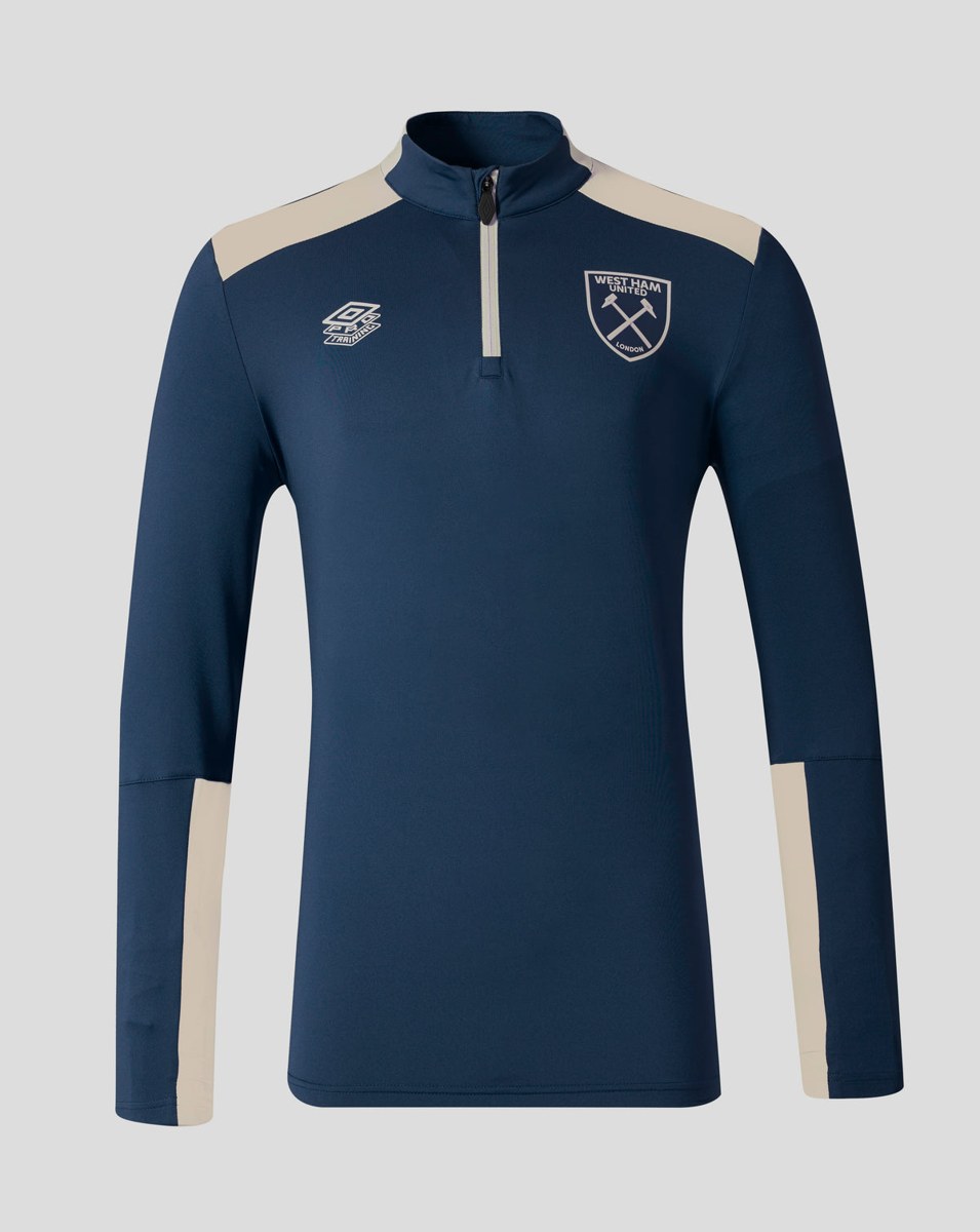 UMBRO WEST HAM 25/26 PRO TRAINING MIDLAYER TOP - SPELLBOUND / ECRU