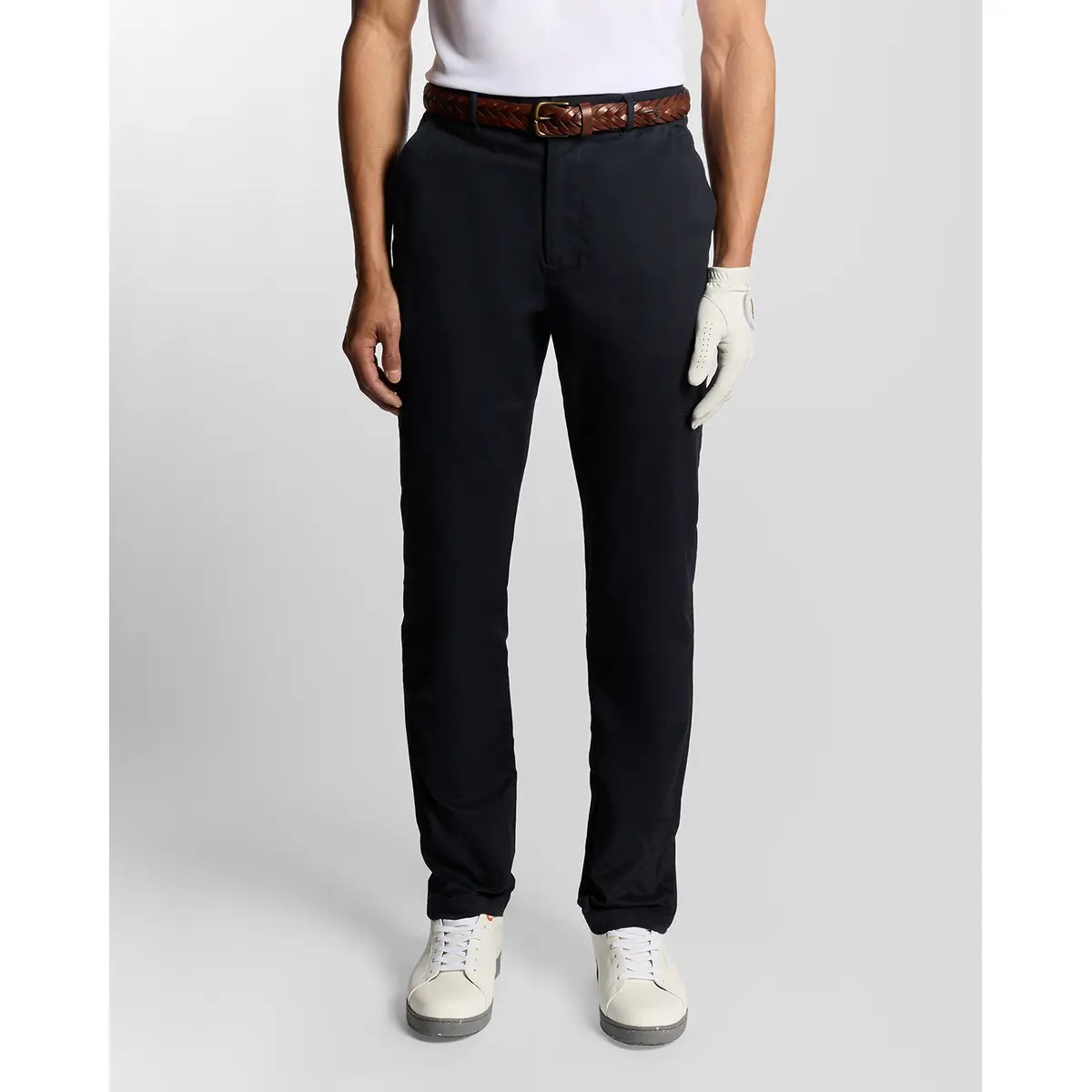 LYLE & SCOTT COURSE STRETCH CHINO TROUSERS - DARK NAVY