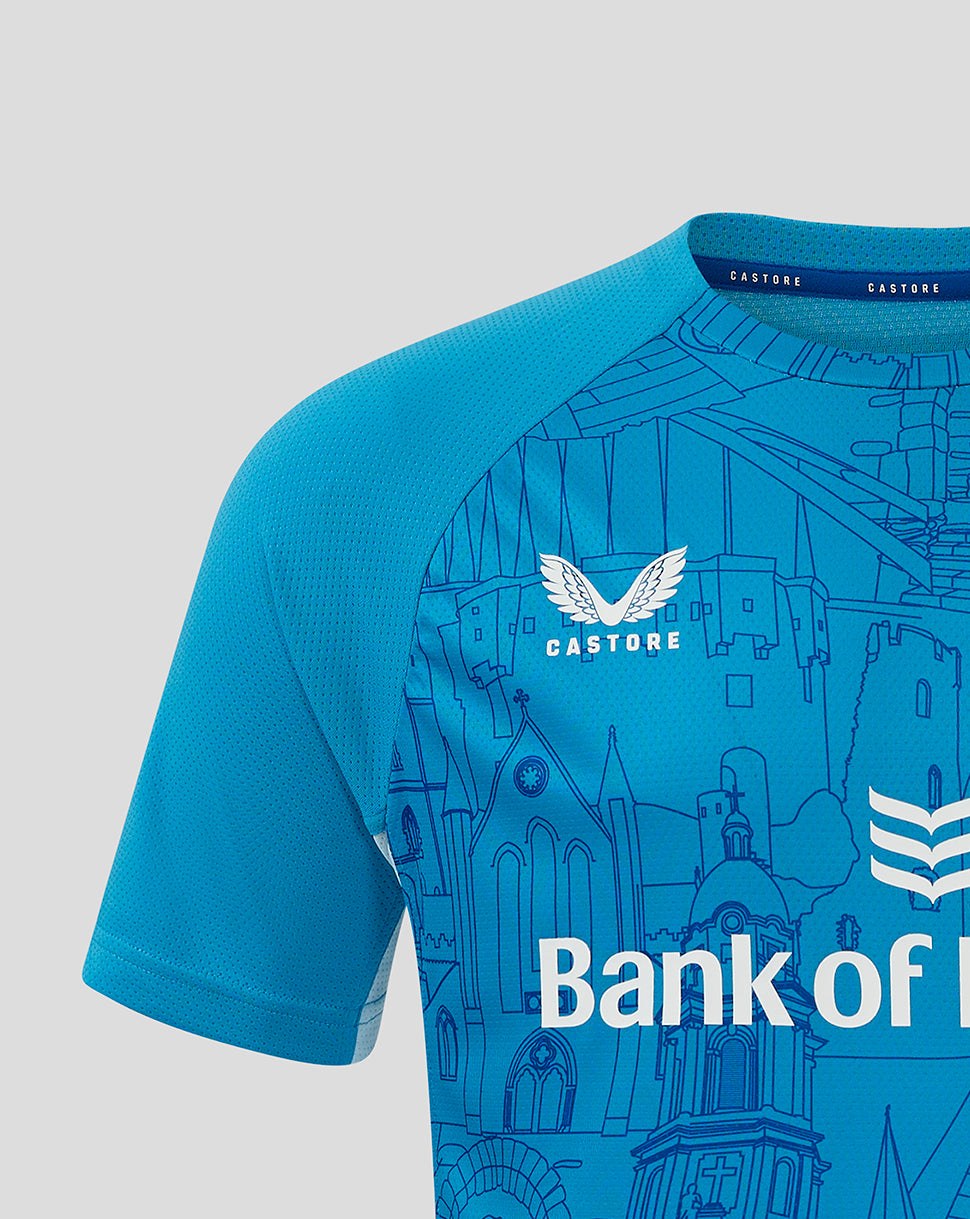 CASTORE LEINSTER MATCHDAY SHORT SLEEVE TEE - MED BLUE/ CERULEAN