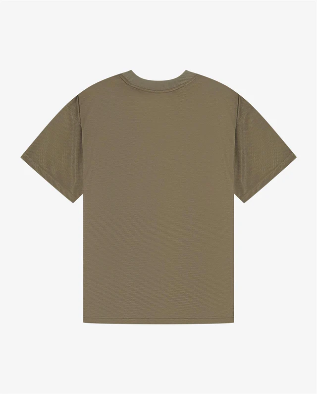 FOREVER CLUB BACKER MESH TEE - KHAKI