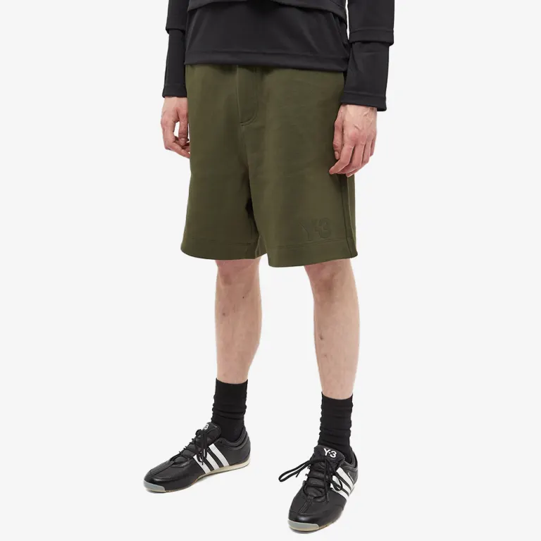 ADIDAS Y-3 MENS FRENCH TERRY CASUAL SHORTS