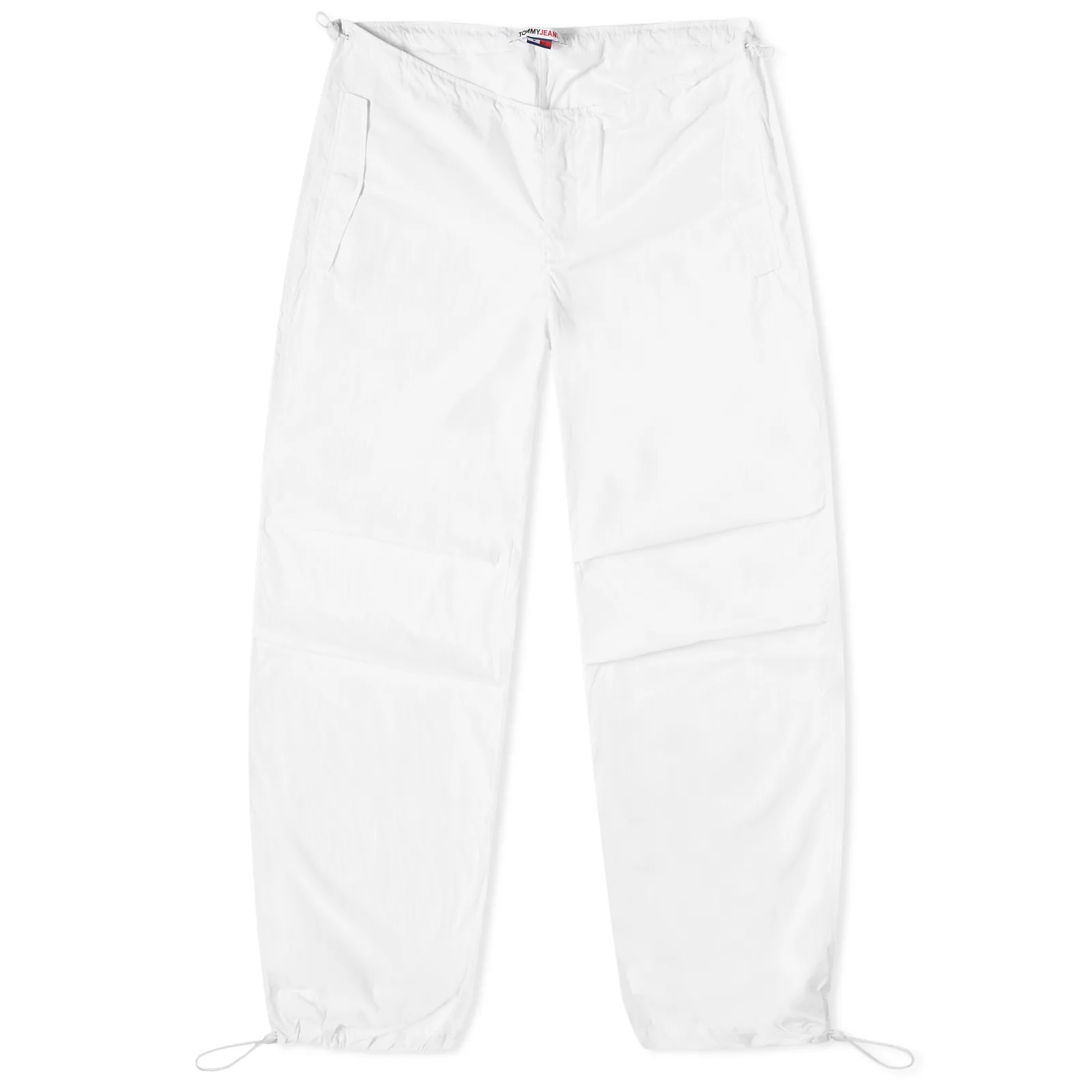 TOMMY JEANS W WOVEN BUNGIES PARACHUTE PANT - WHITE