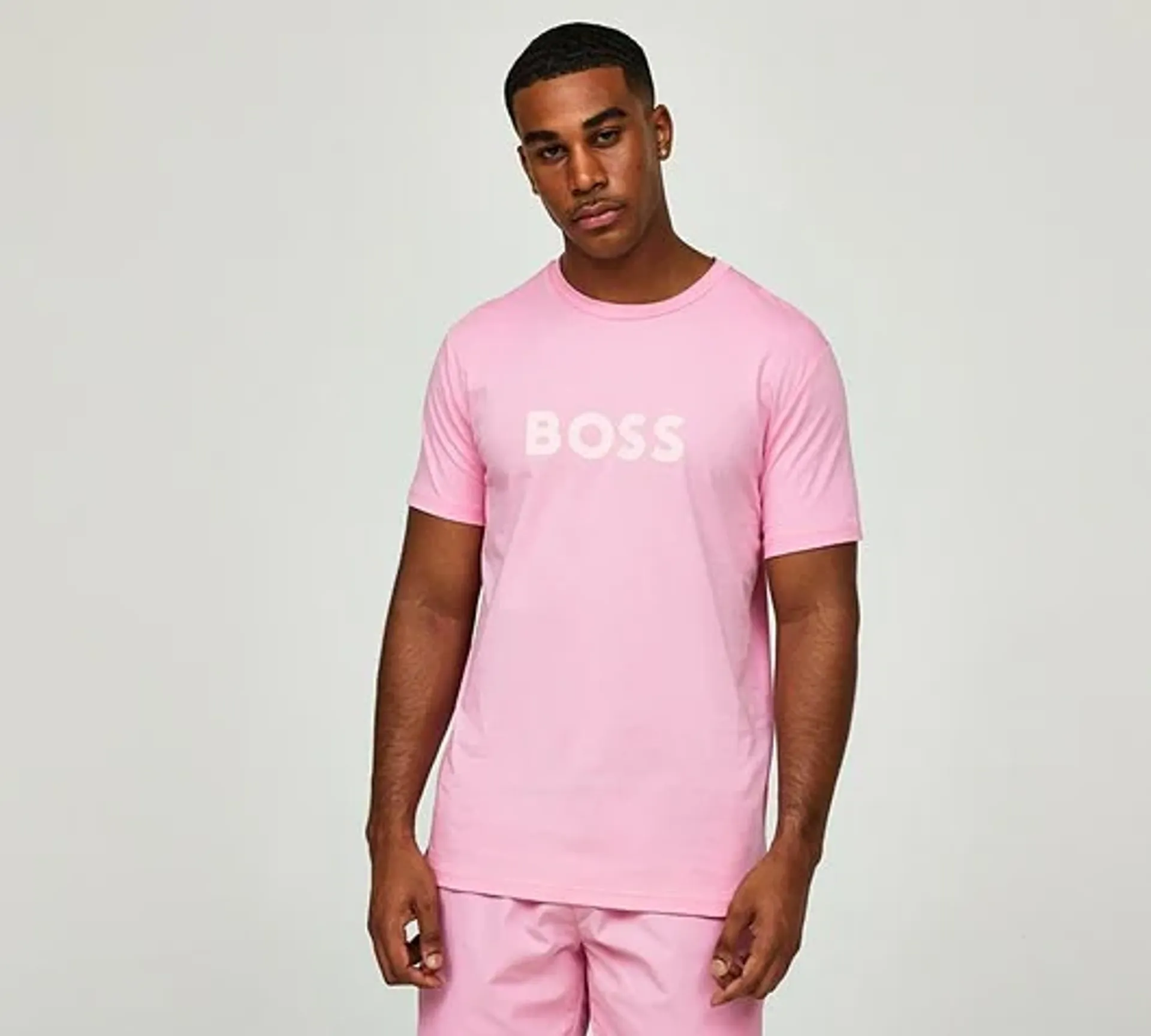 HUGO BOSS T-SHIRT RN - LIGHT/PASTEL PINK