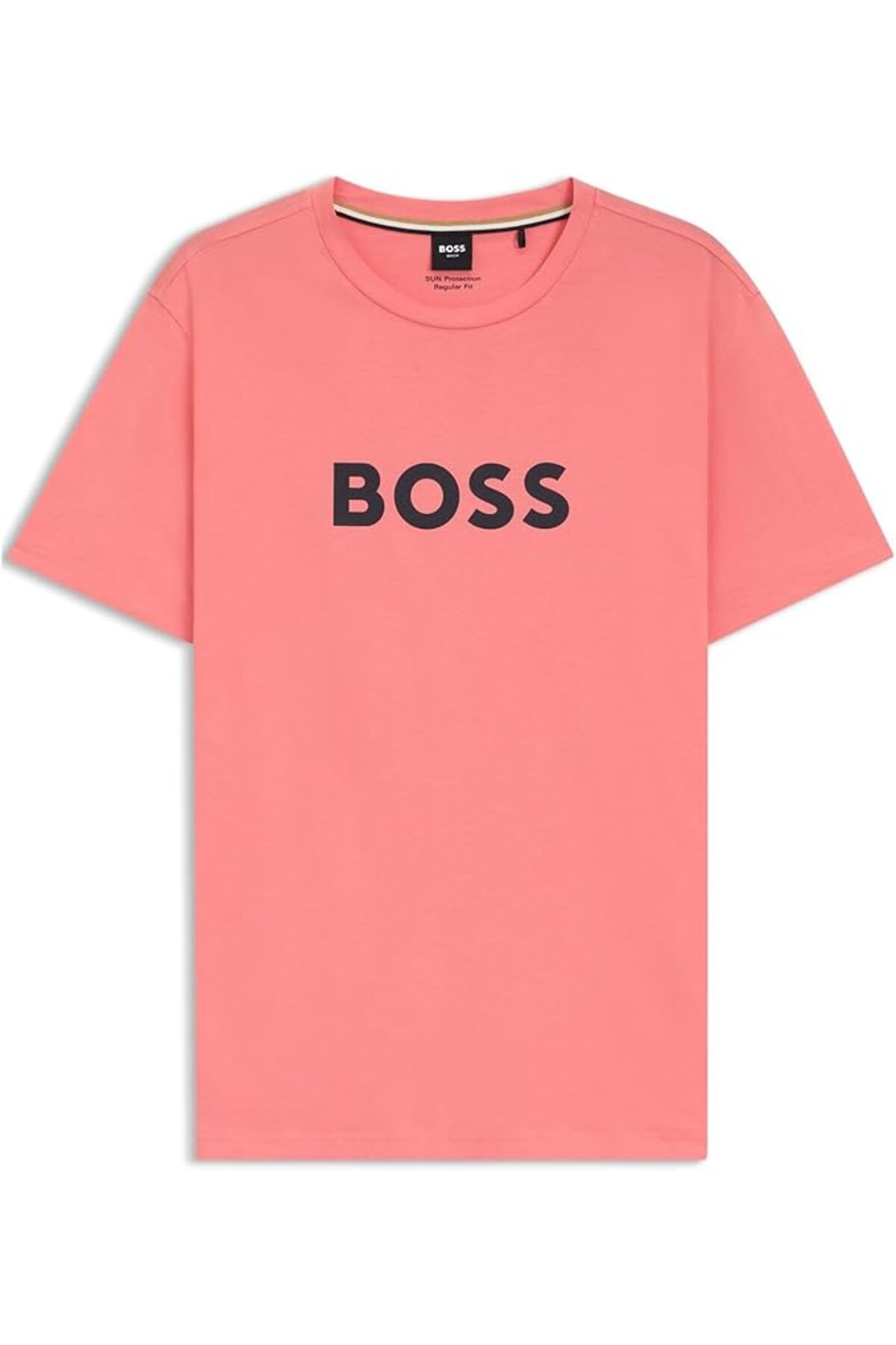 HUGO BOSS LARGE CHEST LOGO TEE  - BIGHT PINK