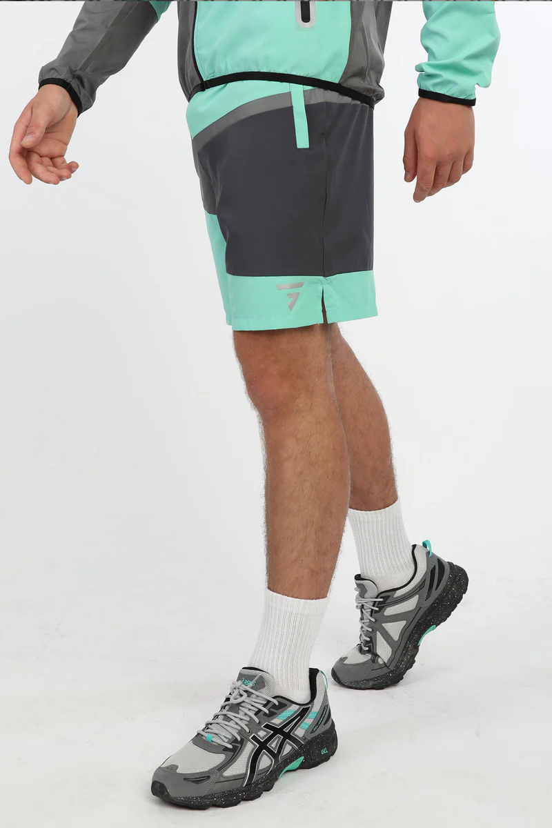 GRIID PANEL SHORT - BLACK / ONYX / MINT