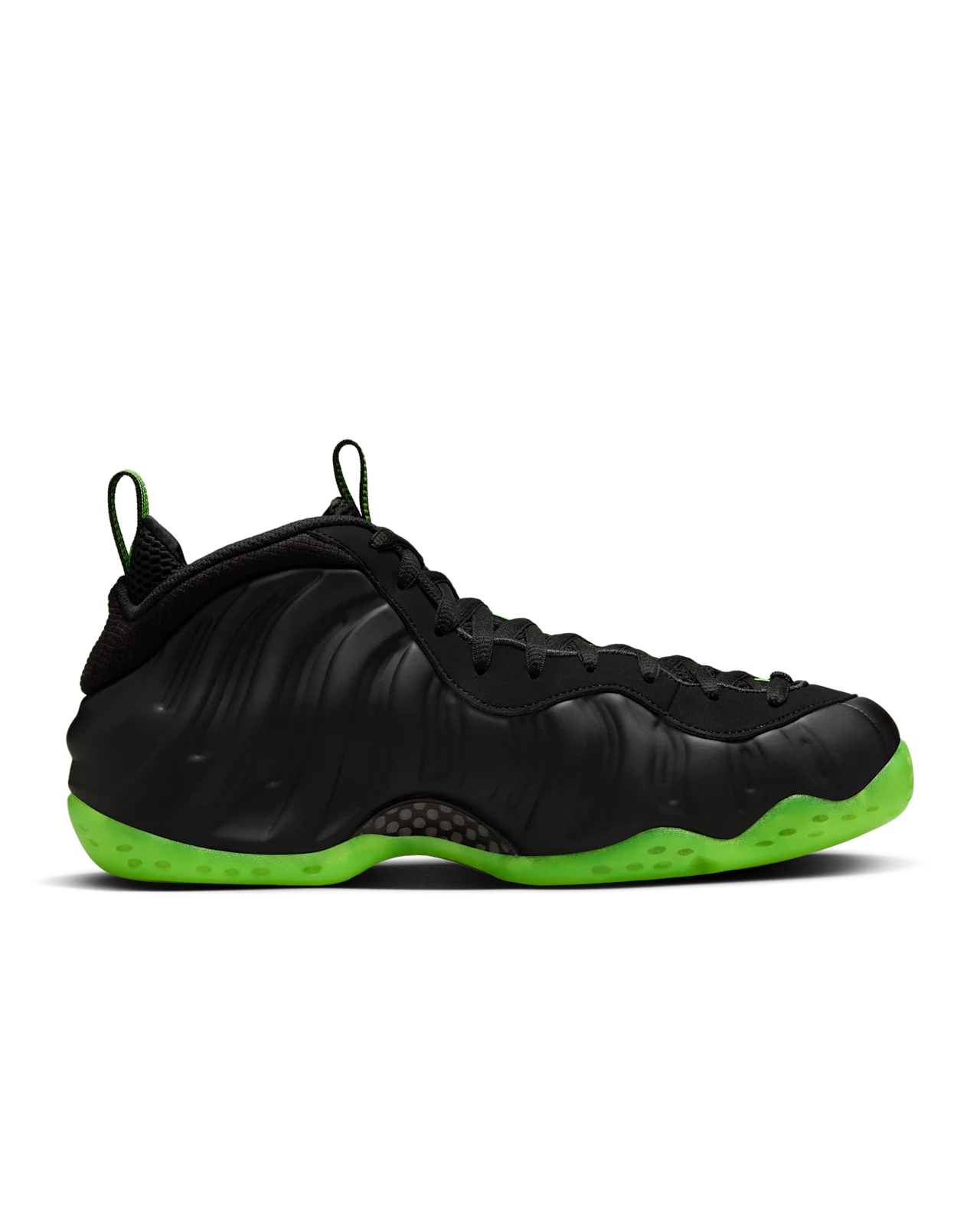 NIKE AIR FOAMPOSITE ONE TRAINERS - BLACK/VOLT