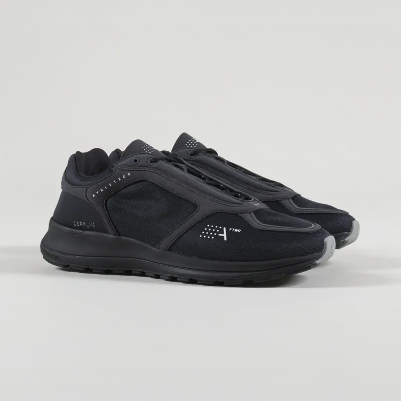 ATHLETICS FOOTWEAR ZERO V1 TRAINERS - JET BLACK