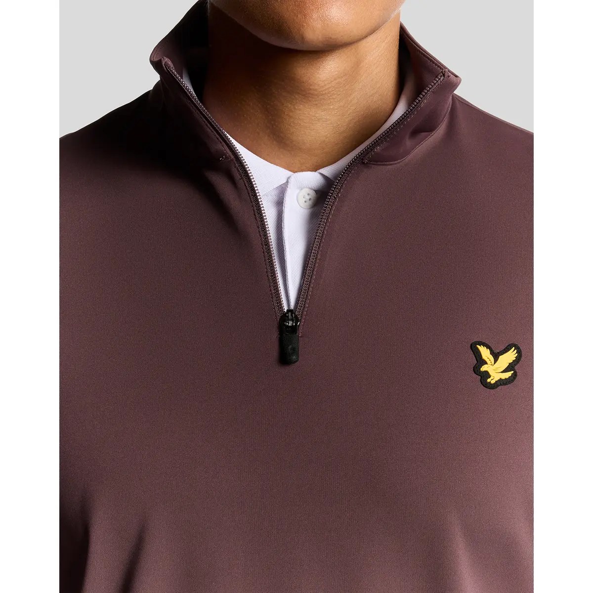 LYLE & SCOTT GOLF COURSE MIDLAYER - BERRY