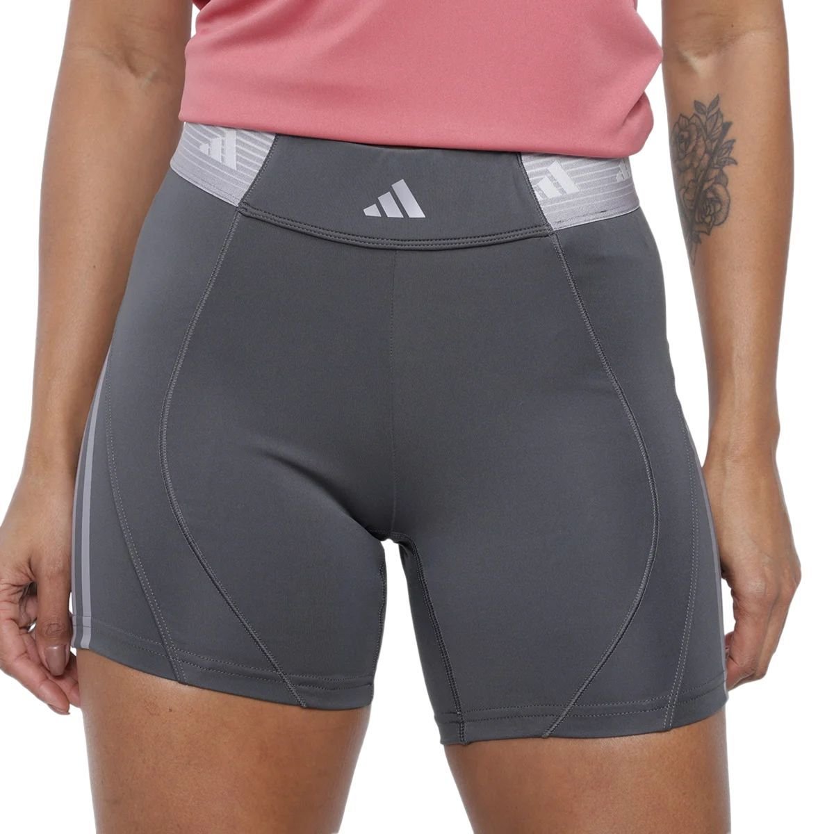 ADIDAS W HYGLM ELV SHORT - GRY SIX/GLRY GRY