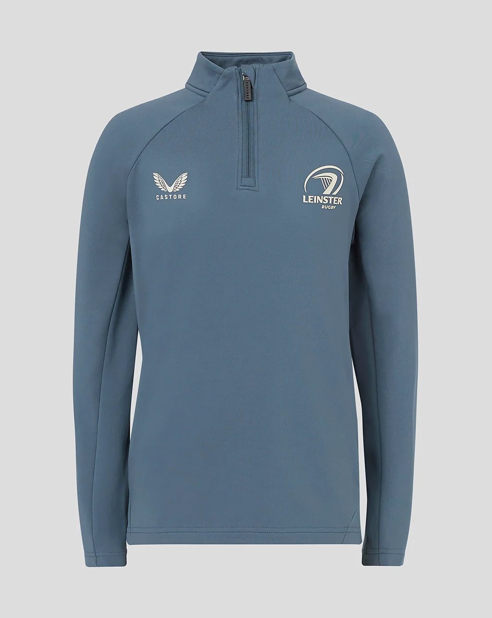 CASTORE LEINSTER 1/4 ZIP MID LAYER JUNIOR - BERING SEA