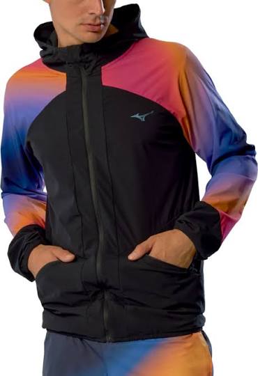 MIZUNO ACTIVE ALPHA HODDED RUNNING JACKET(M) - YUUYAKE