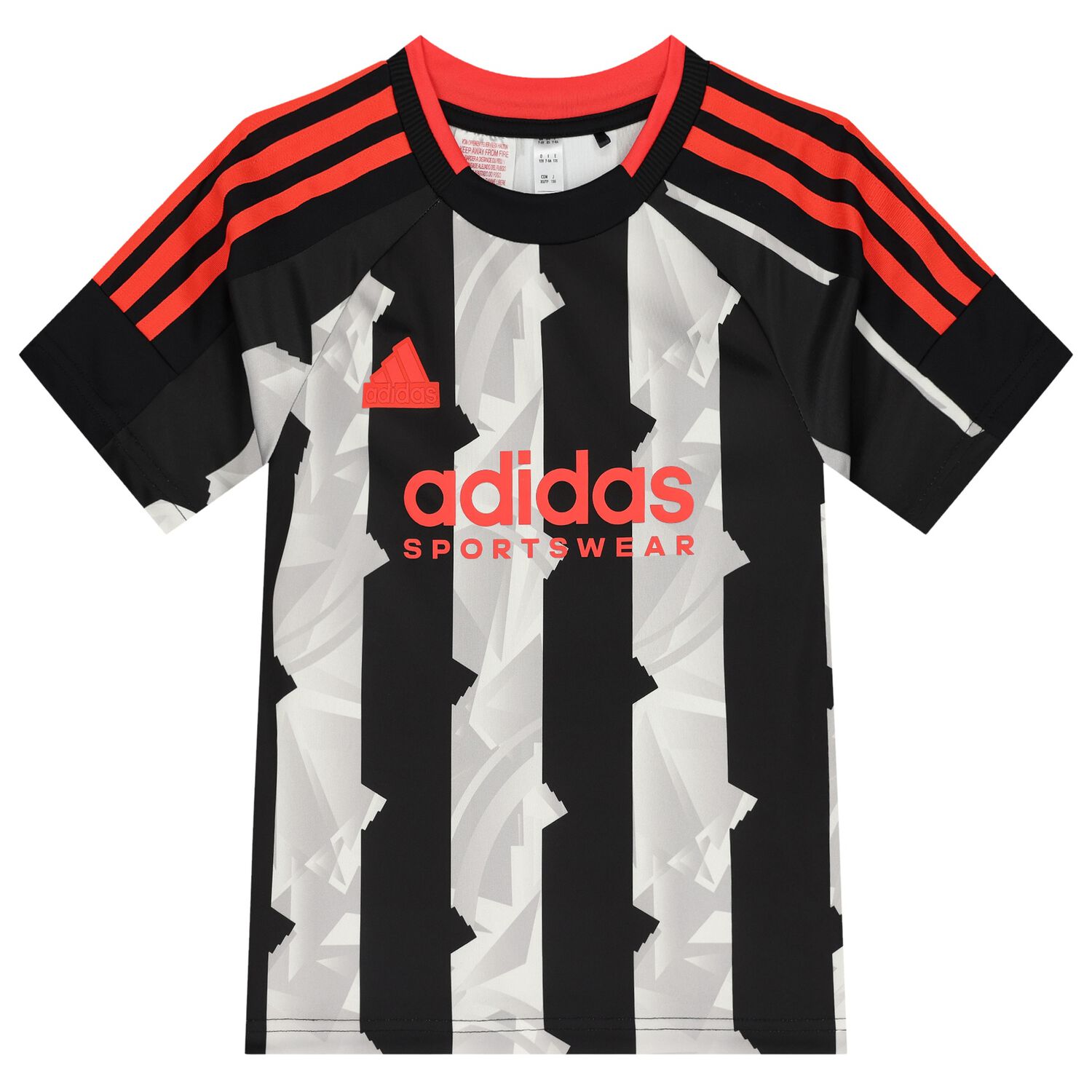 ADIDAS SPORTSWEAR GRAPHIC TEE JUNIOR - BLACK/WHITE