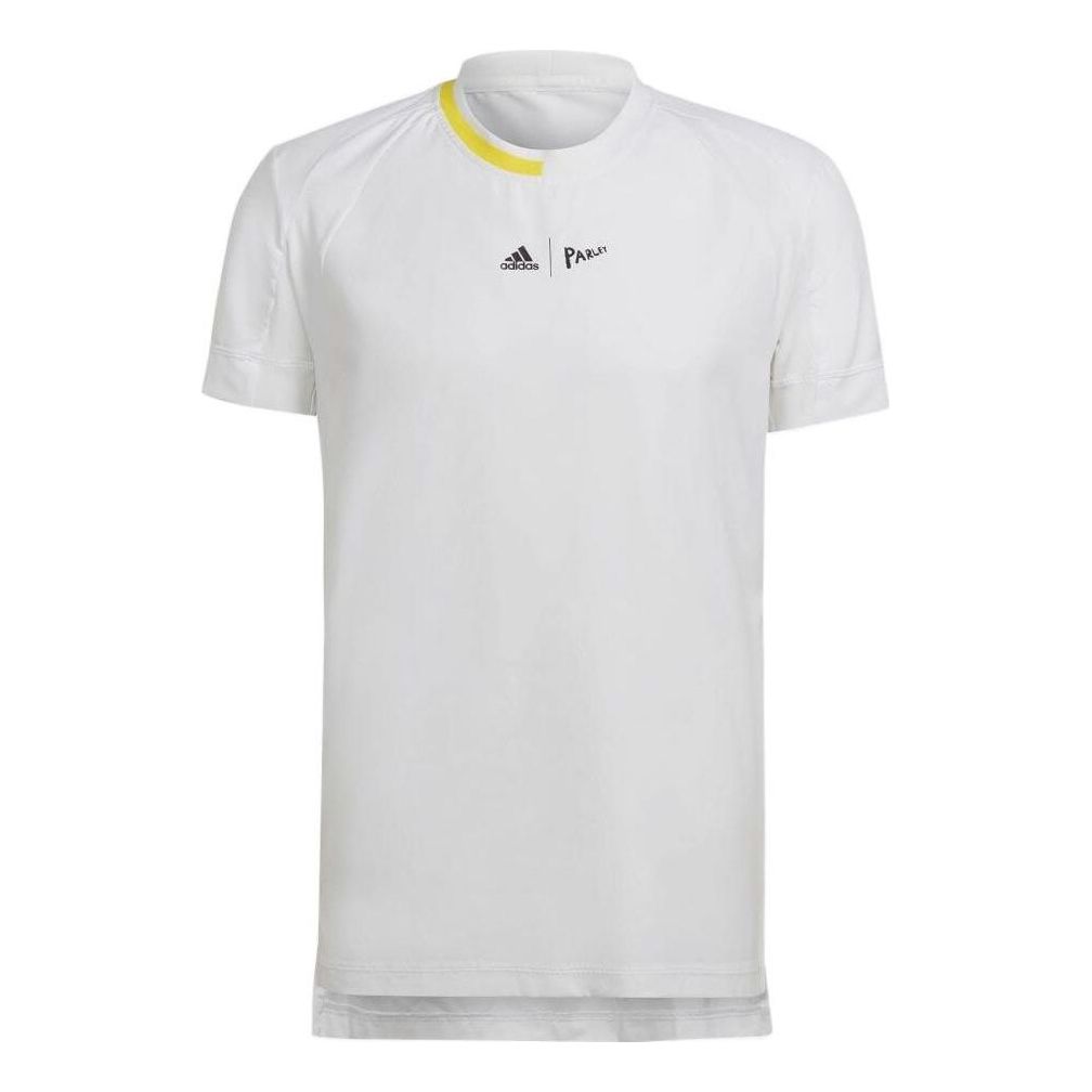 ADIDAS MENS LONDON STRETCH WOVEN TENNIS SHIRT
