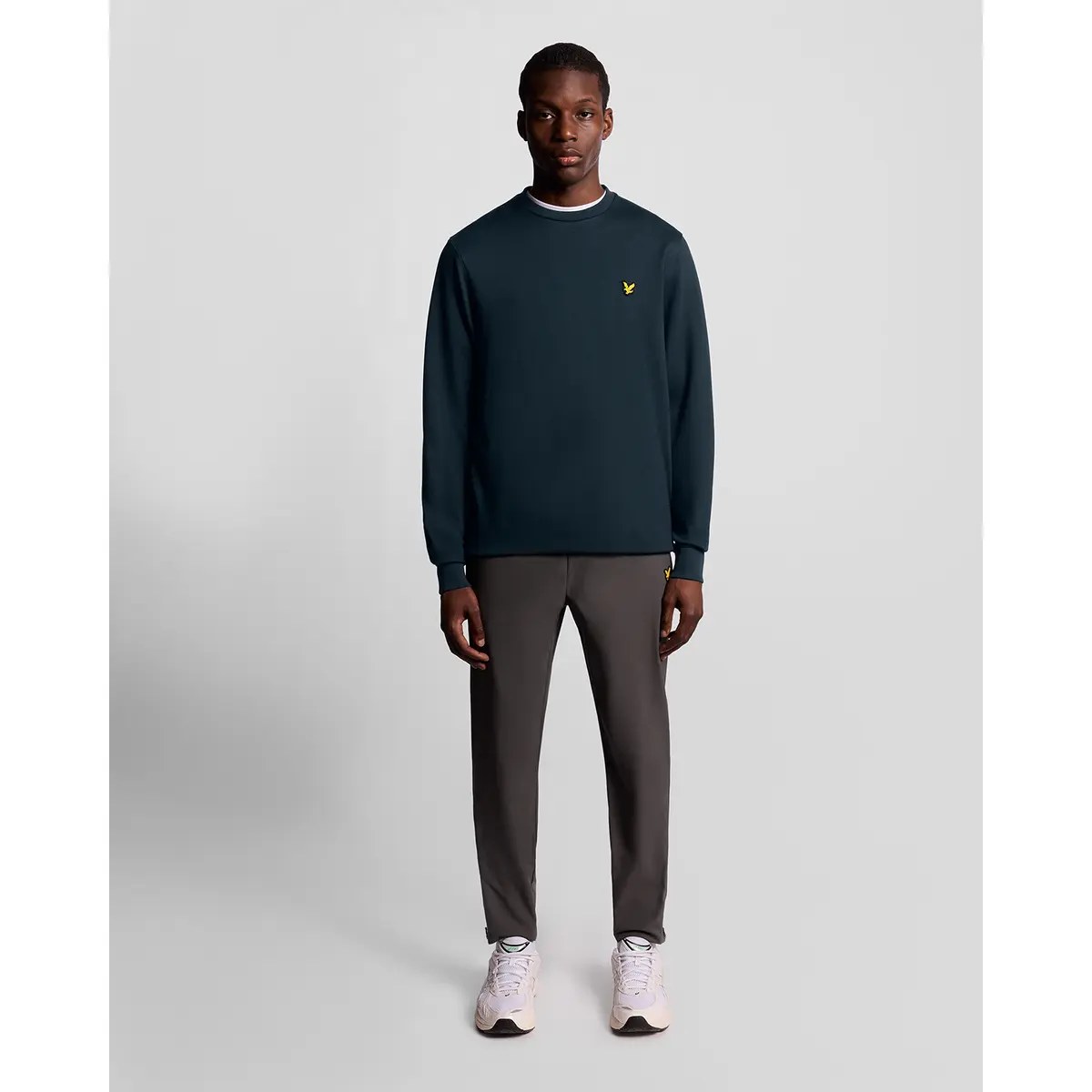 LYLE & SCOTT CREW NECK FLY FLEECE - DARK NAVY
