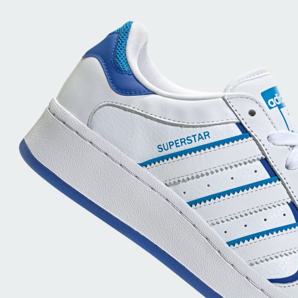 ADIDAS ORIGINALS SUPERSTAR XLG ESSENCE WOMENS TRAINERS - WHITE
