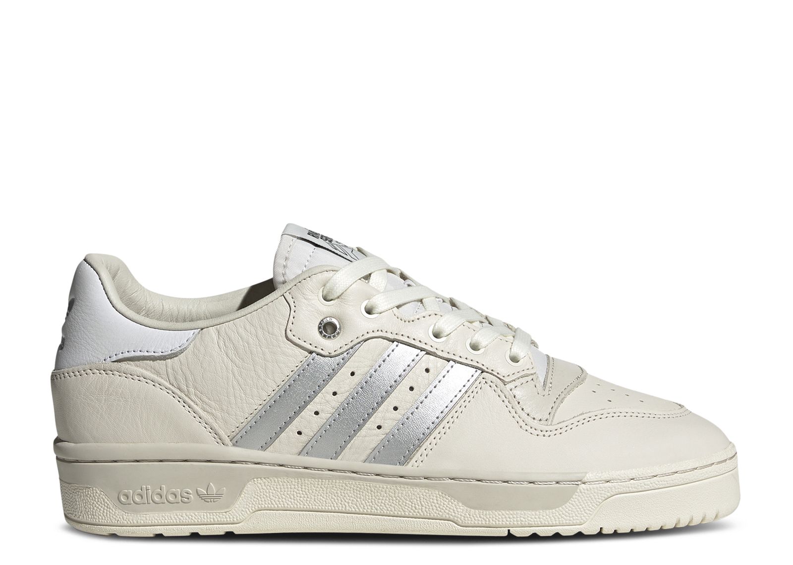 ADIDAS ORIGINALS RIVALRY LOW CONSORTIUM TRAINERS - CLOUD WHITE / SILVER METALLIC / GREY ONE