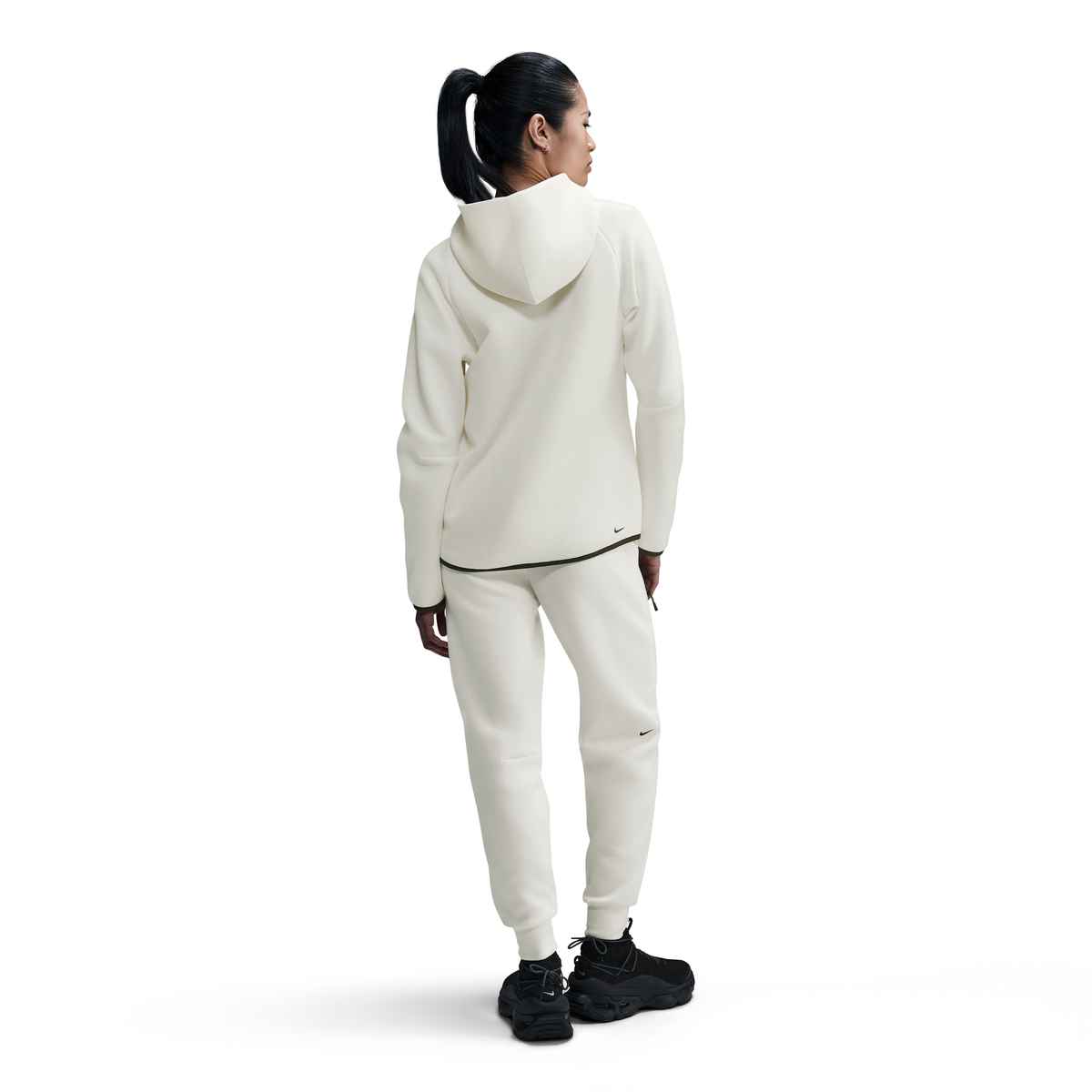 NIKE W NSW TCH FLC WR FZ HDY - PALE IVORY